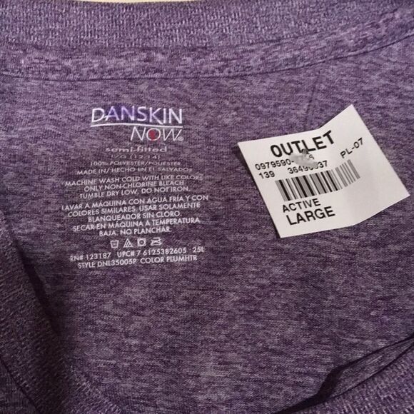 Danskin Purple Dri Fit Top NWT - Picture 3 of 3
